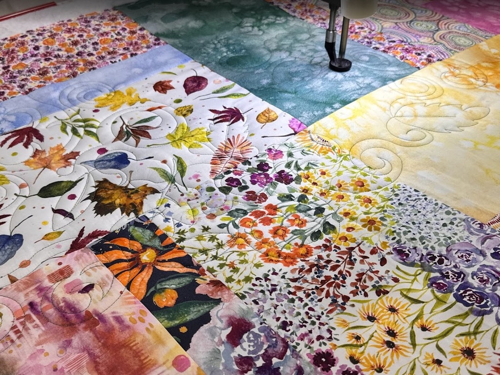 Sunflower Power, Floribunda Cloud, Create Joy Project, Moda Fabrics