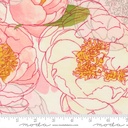 Peonies Large Floral Watercolor, Darling Peony Cream, Robin Pickens, Moda Fabrics