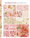 Peonies Large Floral Watercolor, Darling Peony Cream, Robin Pickens, Moda Fabrics