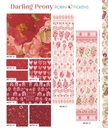 Tiny Pluses Blenders, Darling Peony Cranberry, Robin Pickens, Moda Fabrics
