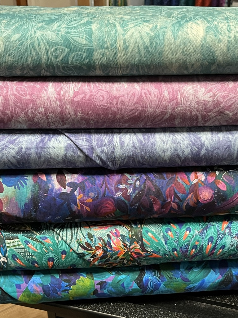 Light Teal Affinity Shadows, Danielle Duer, Benartex Fabrics