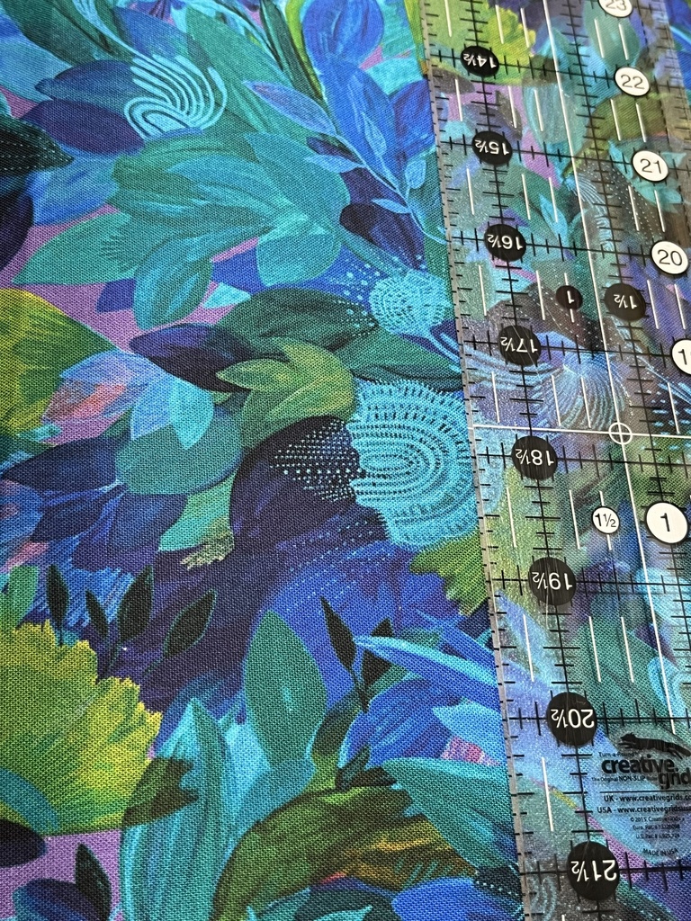 Turquoise Exotica, Affinity by Danielle Duer, Benartex Fabrics
