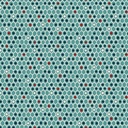 Light Teal Egg-Carton Geo, Zooming Chickens, StudioE Fabric