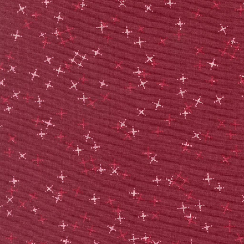 Tiny Pluses Blenders, Darling Peony Cranberry, Robin Pickens, Moda Fabrics