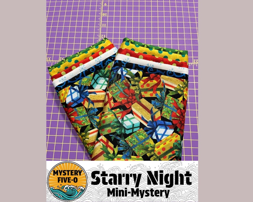 Starry Night Fat Quarter Bundle, Presents Option 1
