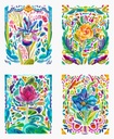 Radiant Bold Flowers Panel 36" x 44" Watercolor, Amarilys Henderson, Moda Fabrics (copy)