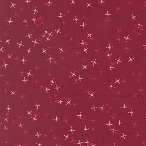 [48794 16] Tiny Pluses Blenders, Darling Peony Cranberry, Robin Pickens, Moda Fabrics