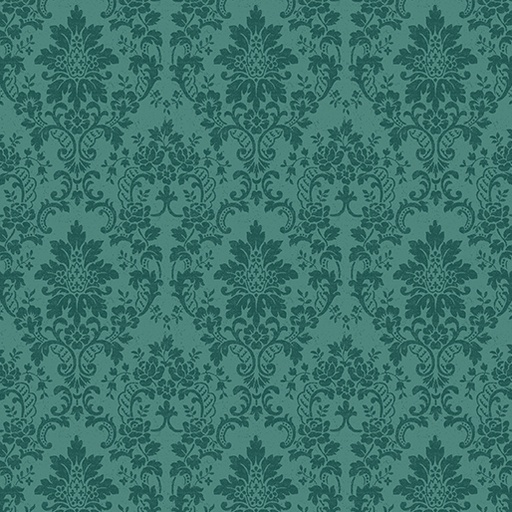 [16024-84 Teal] Floral Cotton, Damasak, Kelly Rae Roberts Fabric, A Beautiful Life, Benartex Fabrics