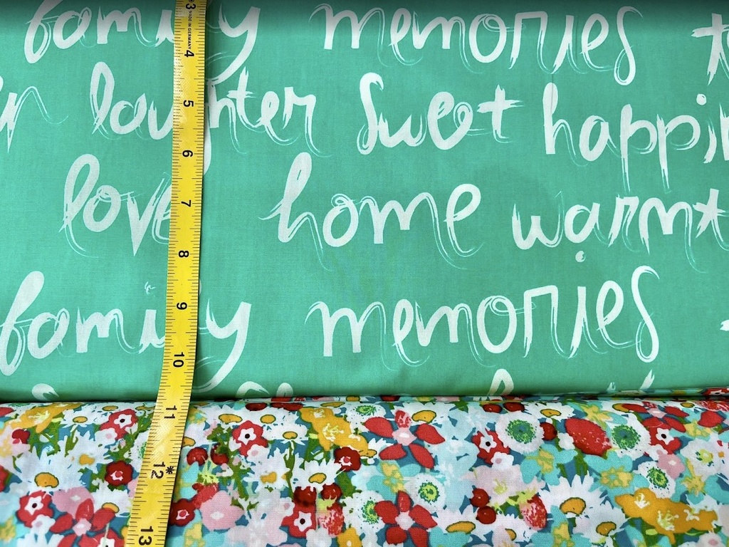 To Live By Joyful, Word Fabric, Caroline Hulse, Art Gallery Fabrics