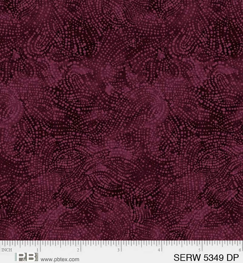 108" Serenity Burgundy, Wide Backing, P&B Textiles