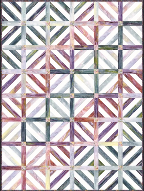 Summertide Panel 32" x 44", Soulstice Rainbow, Watercolor Ombre, Create Joy Project, Moda Fabrics