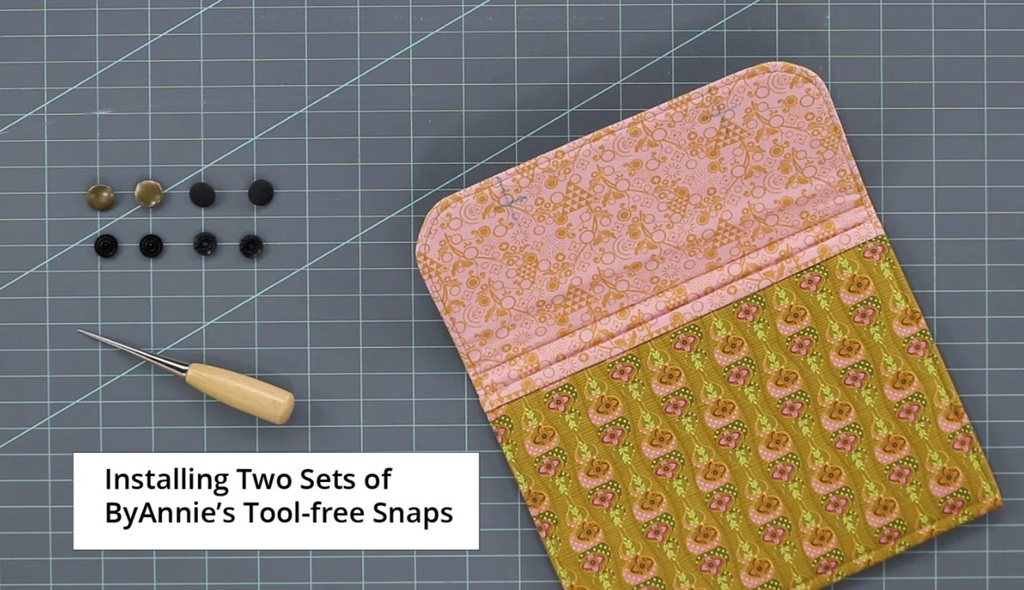 Tool-Free Snaps - Set of Four - Black Metal, byAnnie