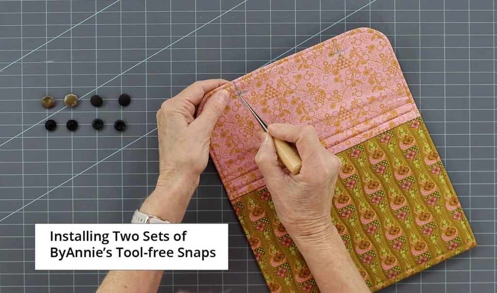 Tool-Free Snaps - Set of Four - Black Metal, byAnnie