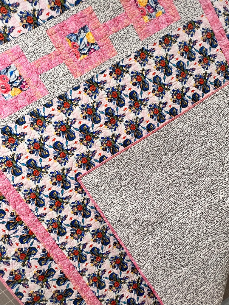 Boho Blooms Vases Sample Quilt, (size) , Free Spirit Fabrics