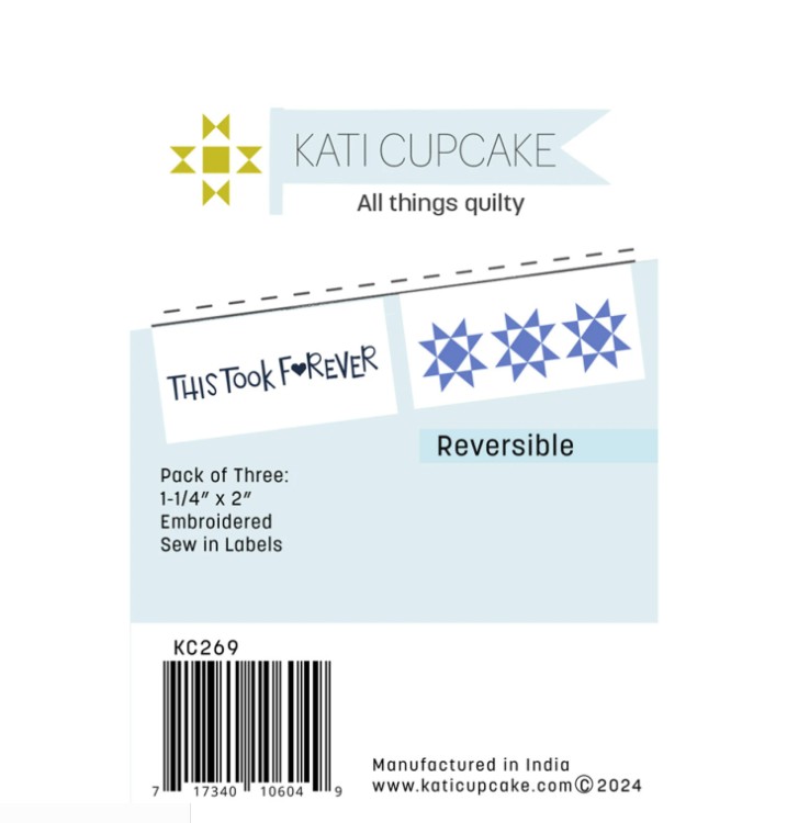 This Took Forever Sewing Labels by Amy Hamberlin, Kate Cupcake