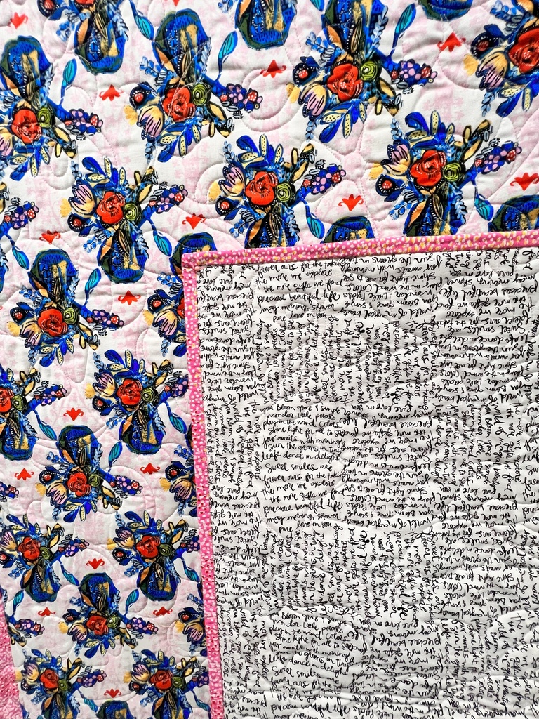 Boho Blooms Vases Sample Quilt, (size) , Free Spirit Fabrics