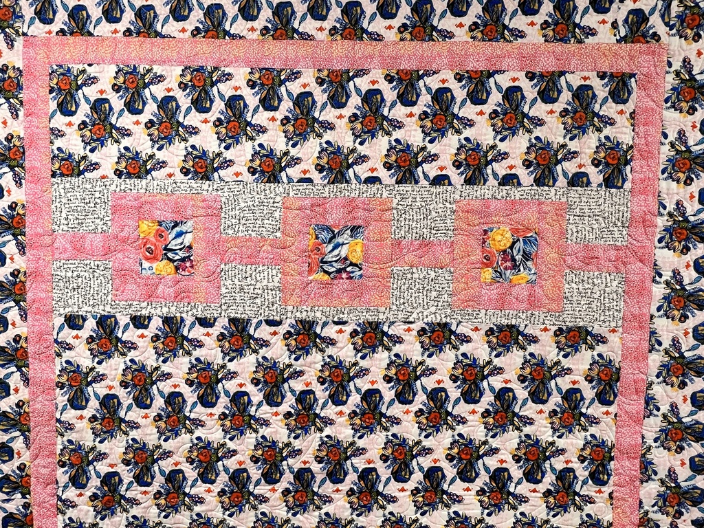 Boho Blooms Vases Sample Quilt, (size) , Free Spirit Fabrics