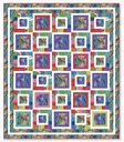 Modern Mushrooms, 2-1/2in Strips, Kate Segal, Benartex Fabrics