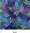 Small Dragonfly Multi, On Dragonfly Wings, Ann Lauer, Benartex