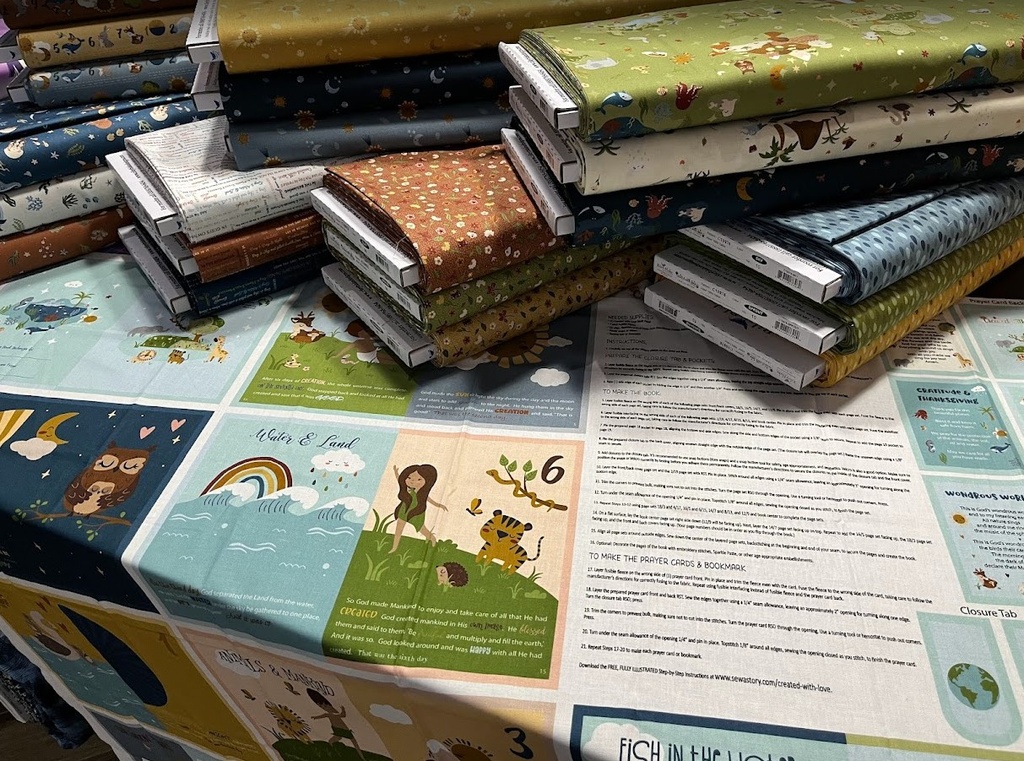 Created with Love 36in x 43in Soft Book Panel, Jennifer Long, Riley Blake