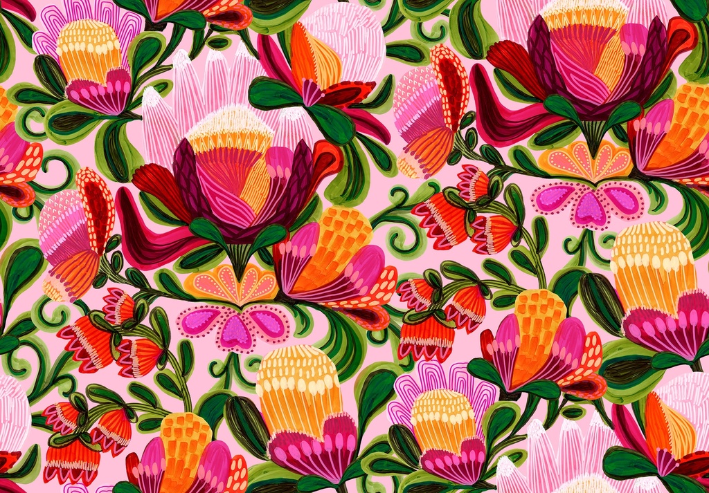 Rococo Garden, Paradise Blooms, Kirsten Katz, FreeSpirit Fabrics