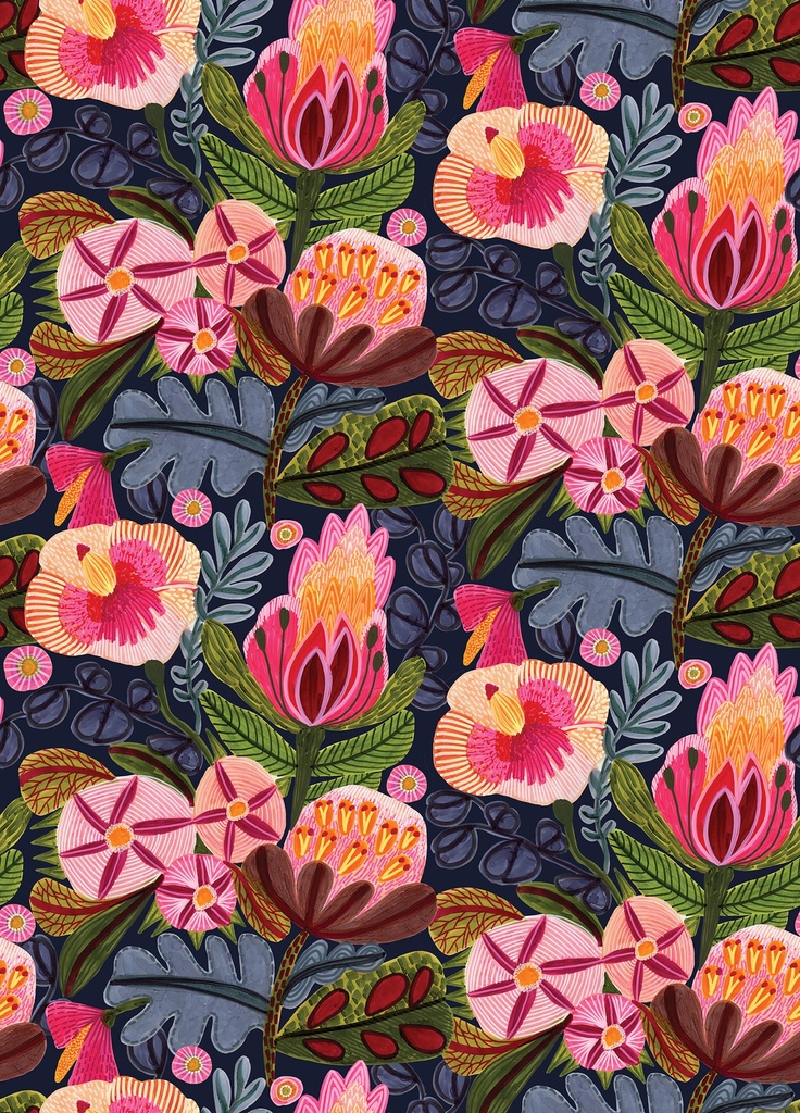 Enchanted Paradise, Paradise Blooms, Kirsten Katz, FreeSpirit Fabrics