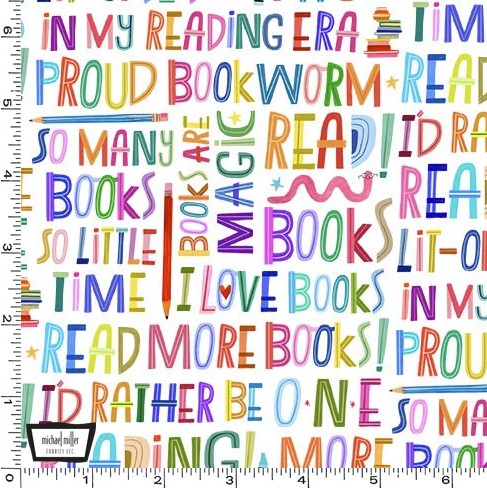 I Love Books, Books are Magic, Katherine Herrell, Michael Miller Fabrics
