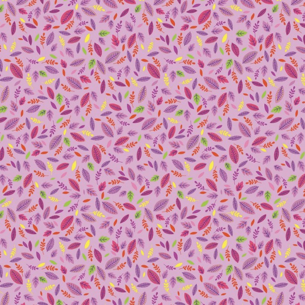 Scattered Leaves Pink, Cheeto's World, Kimberly Einmo, Benartex