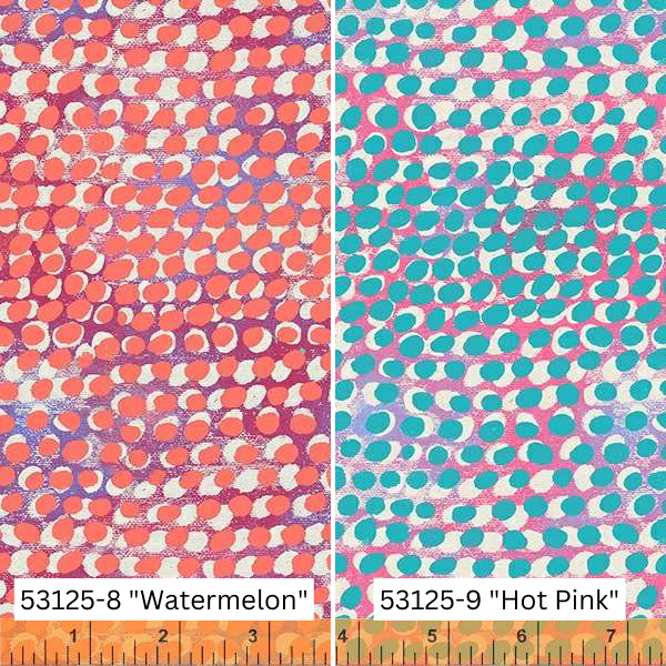 Layered Dots Watermelon, Carrie Bloomston, Windham Fabric