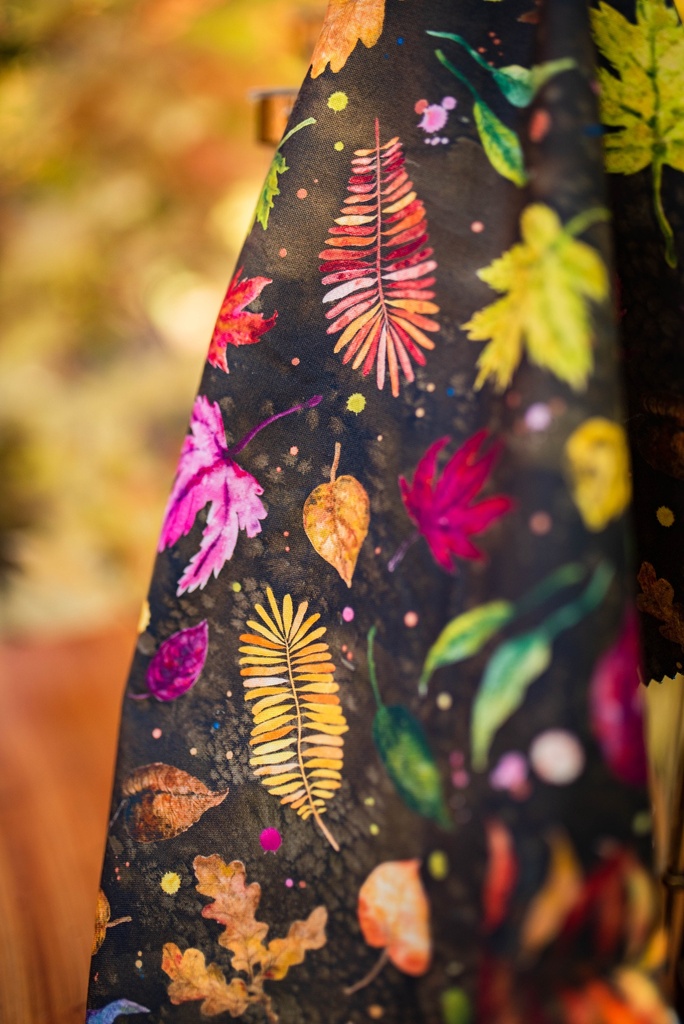 Falling For You Floral Leaves, Floribunda Soil, Create Joy Project, Moda Fabrics