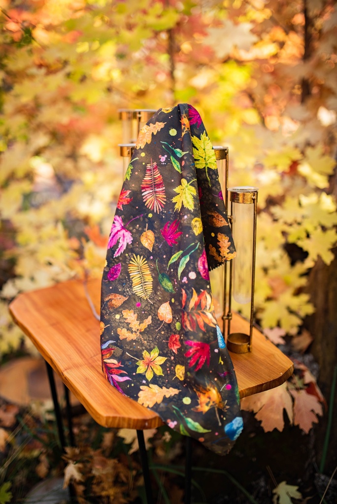 Falling For You Floral Leaves, Floribunda Soil, Create Joy Project, Moda Fabrics