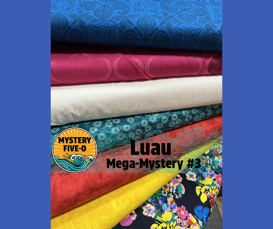 Luau Mega Quilt Kit, Vibrant Botanical, Mystery Five-0