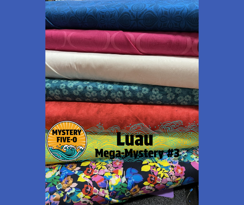 Luau Mega Quilt Kit, Vibrant Botanical, Mystery Five-0