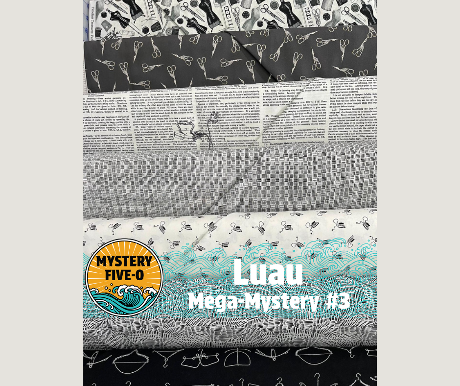 Luau Mega Quilt Kit, Sewing Themed, Mystery Five-0