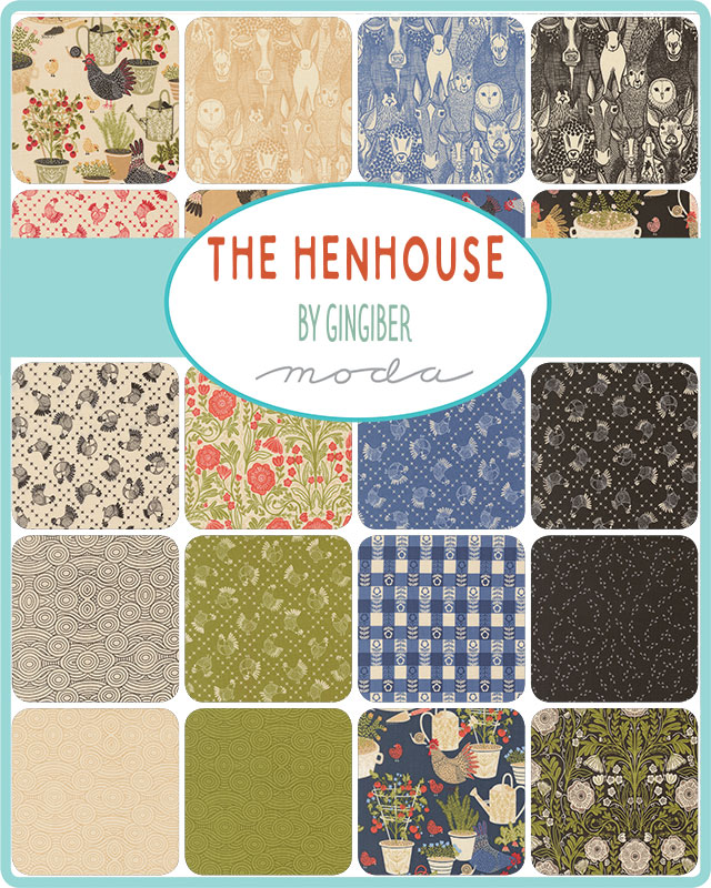 The Henhouse, Ginginber Charm Pack, Moda Fabrics