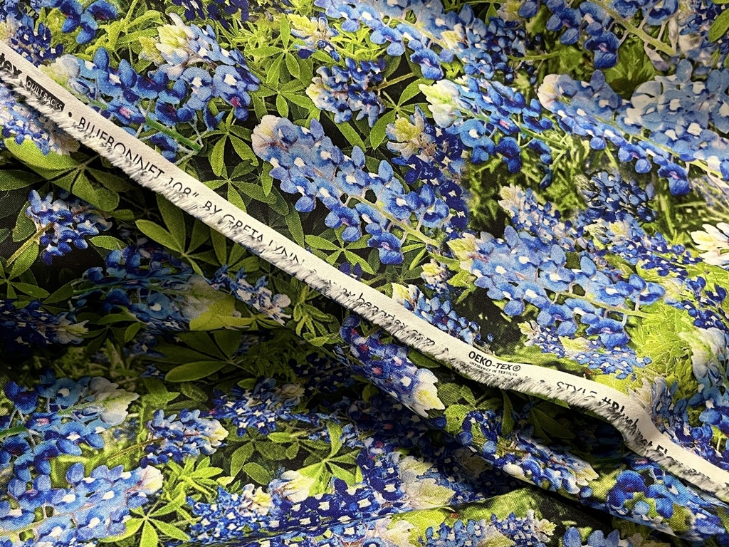 108in Bluebonnet Flowers, Benartex Fabrics