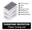 Jaipur Collection Premium Ironing Mat & Steam Glove Bundle Jaipur Purple
