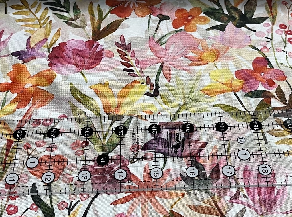 108in Watercolor Floral, Whispering Gardens, P&B Textiles