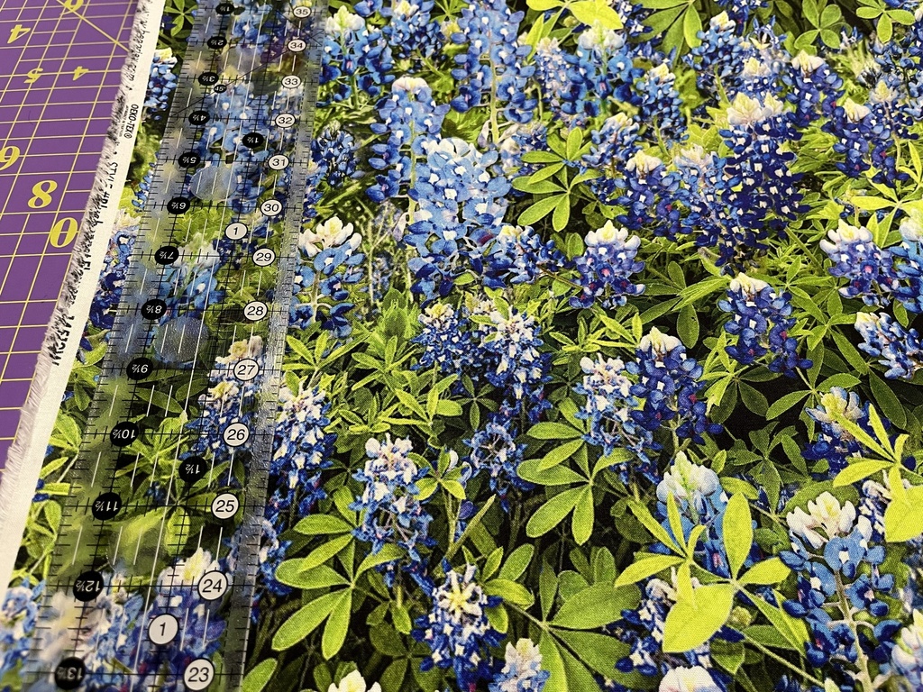108in Bluebonnet Flowers, Benartex Fabrics
