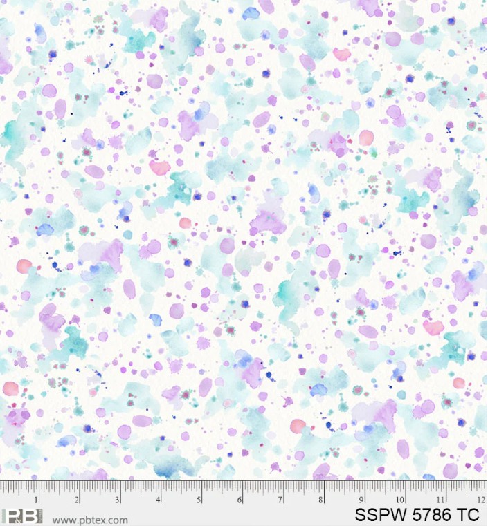 108in Paint Splatter Wideback, Sally's Speckle by Sally Walsh, P&B Textiles