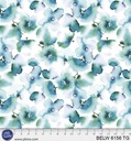 108In Watercolor Floral Teal, Belle Wideback, P&B Textiles