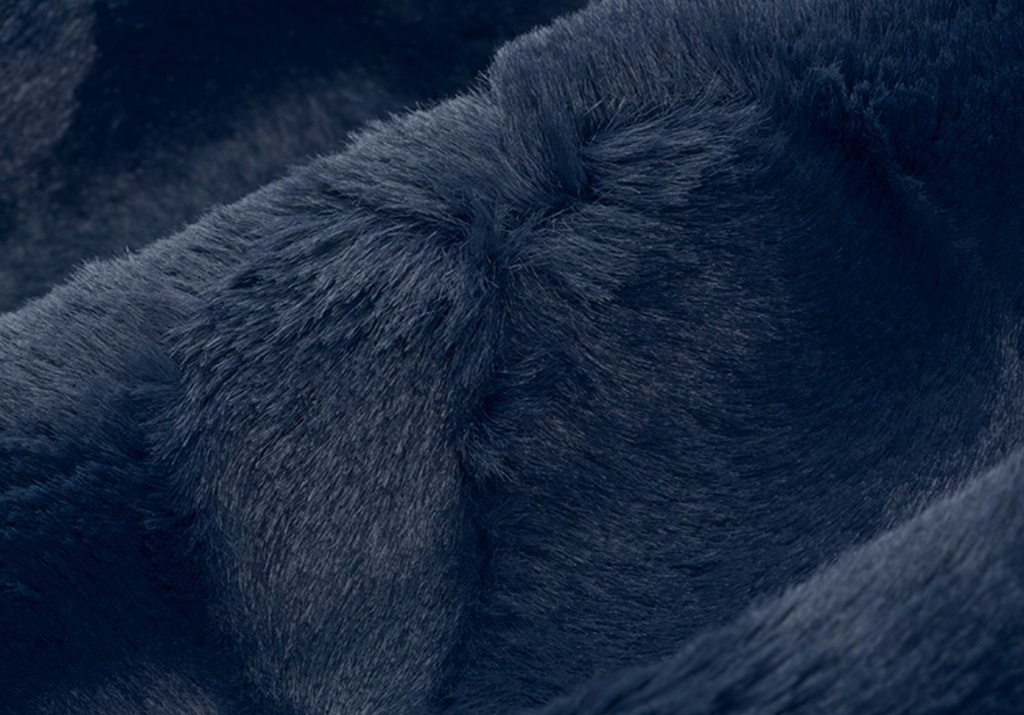 Navy 2.5 Yard Mirage 80 Cuddle Cut 78/80"