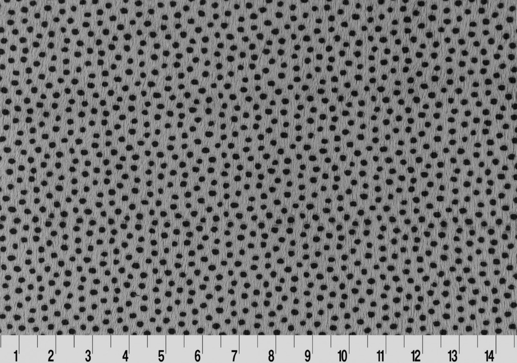 90in Wide Charcoal Dottie Cuddle,  Shannon Fabrics