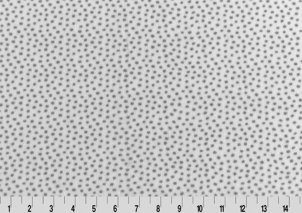 90in Wide Silver Dottie Cuddle, Shannon Fabrics