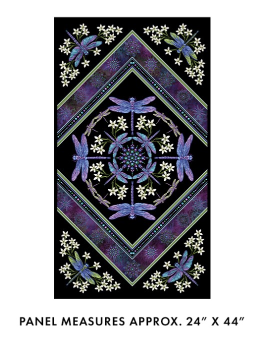 Dragonfly Wonder Panel Black/Plum