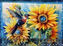 Hummingbird Bouquet 36in Panel, Shawna Stewart, StudioE Fabrics