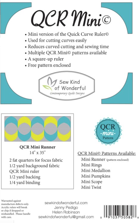 Mini Quick Curve Ruler, Sew Kind of Wonderful