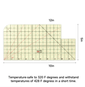 Hot Ironing Ruler 10in x 5in