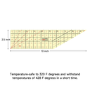 Hot Ironing Ruler 30 Degree Angled 10in x 2-1/2in