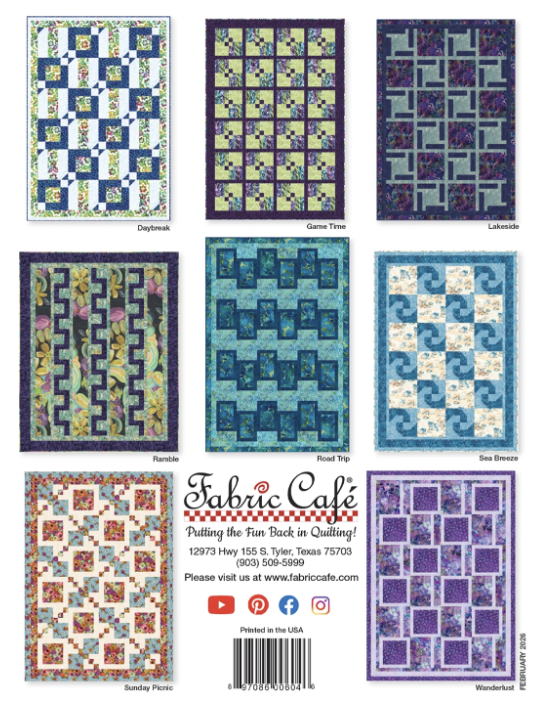 Weekend 3-Yard Quilts, Fabric Cafe